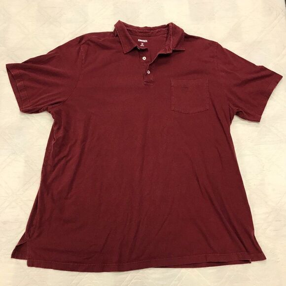 King Size red Polo shirt w/‎ pocket 3XL - Picture 1 of 3